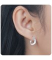 Silver Hoop Earring HO-2610